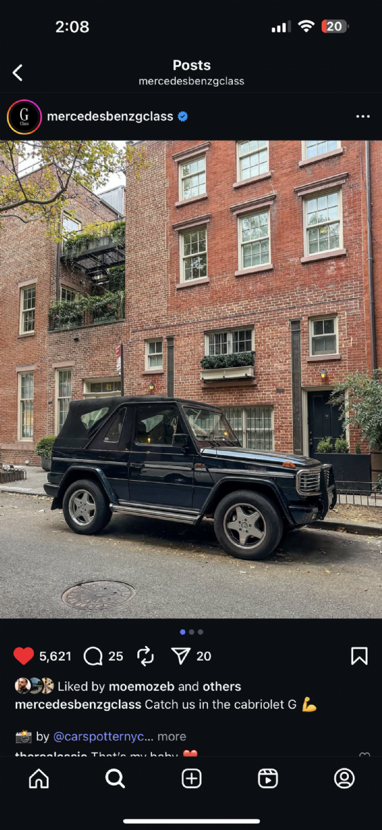 1997 Mercedes  G wagon cabriolet G300dt